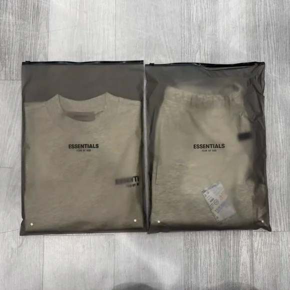 Fear of God Essentials Light Oatmeal Athletic Shorts - Picture 5 of 5